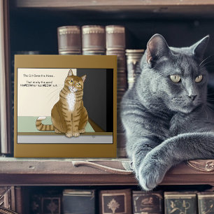 Orange Tabby Homeowner Funny Cat Tile