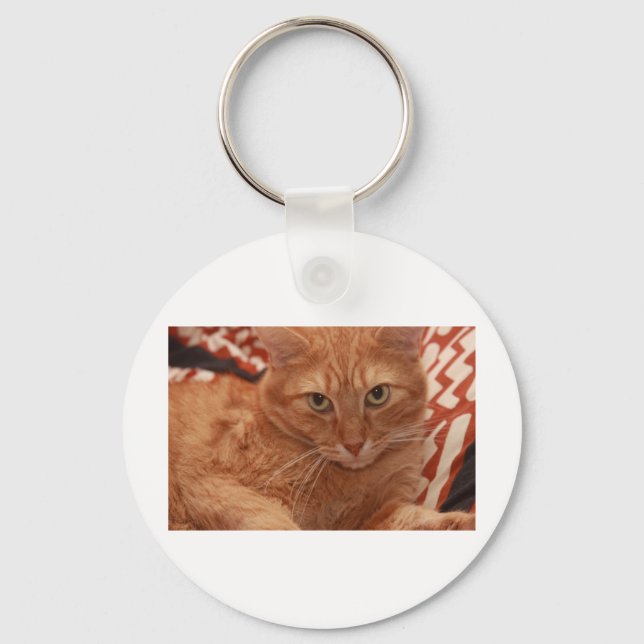 Orange Tabby Keychain (Front)