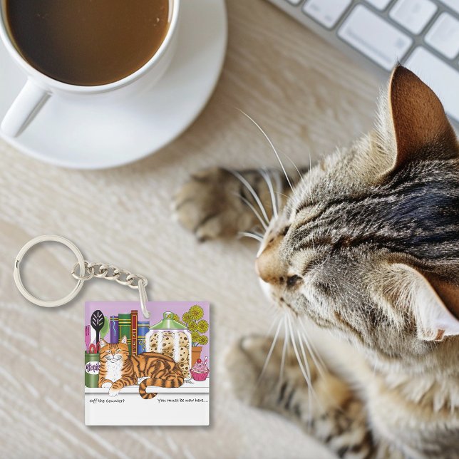 Orange Tabby Kitchen Counter Top Keychain (Creator Uploaded)