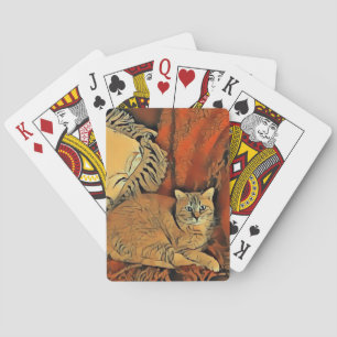 Orange Tabby Playing Cards