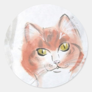Orange Tabby Stickers