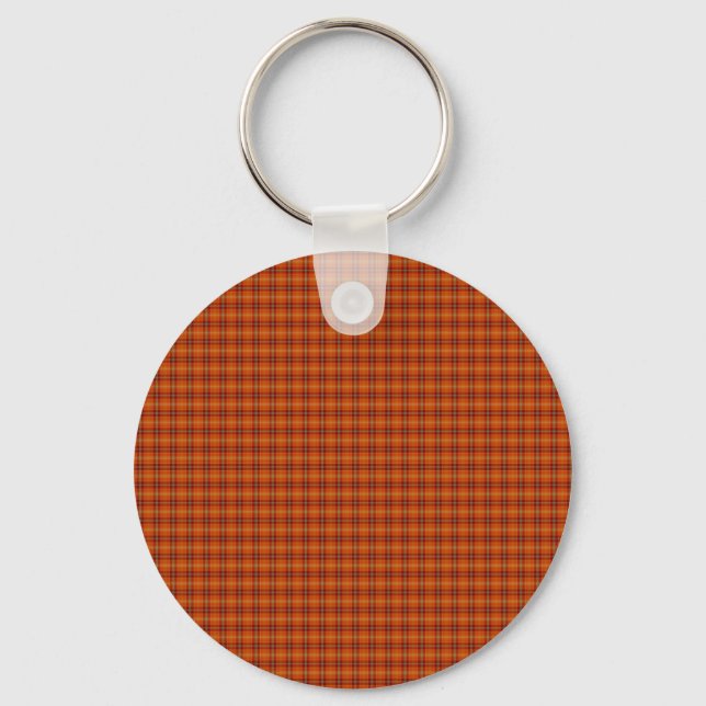 Orange Tartan Keychain (Front)
