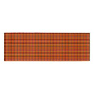 Orange Tartan Name Tag