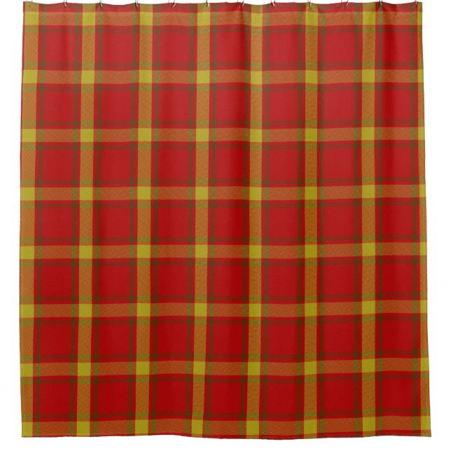 Orange Tartan Plaid Scottish Kilt (Front)