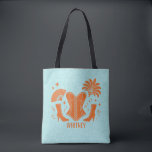 Orange   Teal Las Vegas Showgirl Bach Tote Bag<br><div class="desc">Step into the spotlight with this faux glitter Tote Bag, featuring. Designed for brides, bridesmaids, and besties heading to Las Vegas or planning a glamourous girls’ night out, this bag captures that bold, confident, and flirty spirit that defines every unforgettable celebration. Perfect for bachelorette weekends, Vegas trips, bridal party gifts,...</div>
