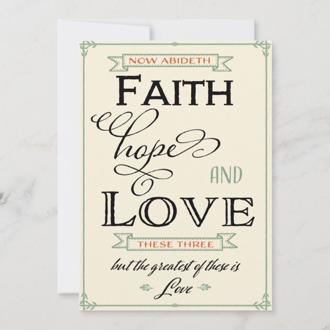 Orange & Teal Rustic Country Wedding Invitation (Back)