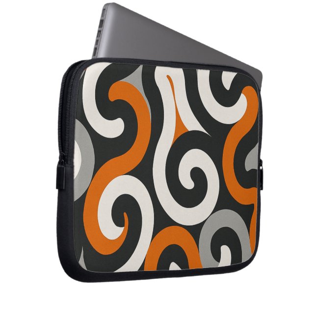 Orange Team (personalize) Laptop Sleeve (Front Right)