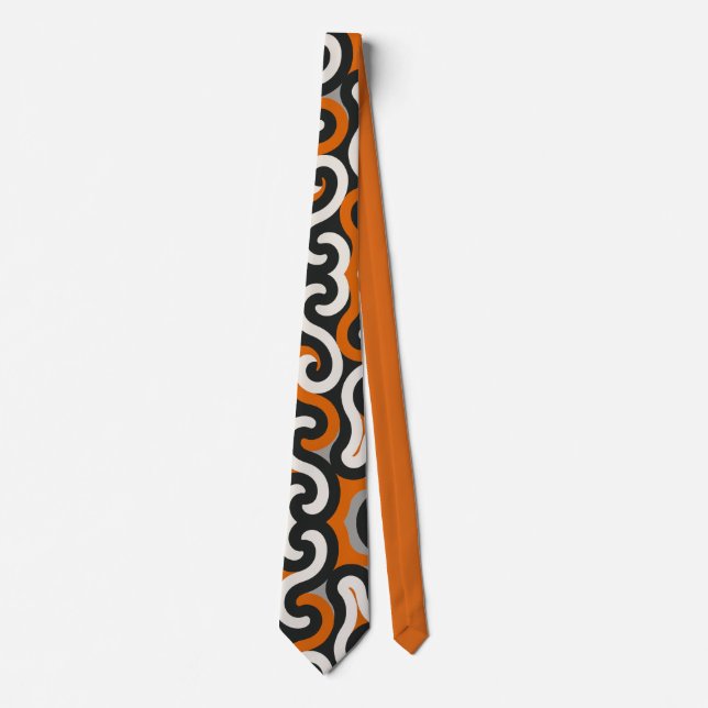 Orange Team (personalize) Tie (Front)