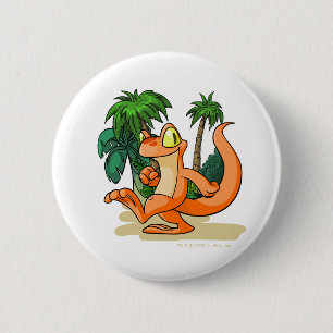 Orange Techo on a Mystery Island quest 2 Inch Round Button