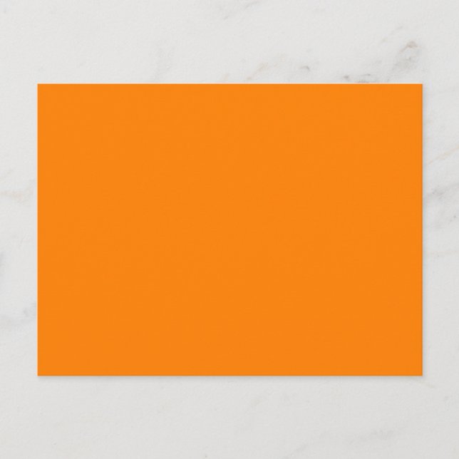 Orange template to personalized pictures and text postcard (Front)