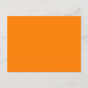 Orange template to personalized pictures and text postcard