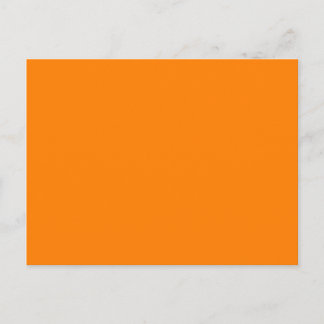 Orange template to personalized pictures and text postcard