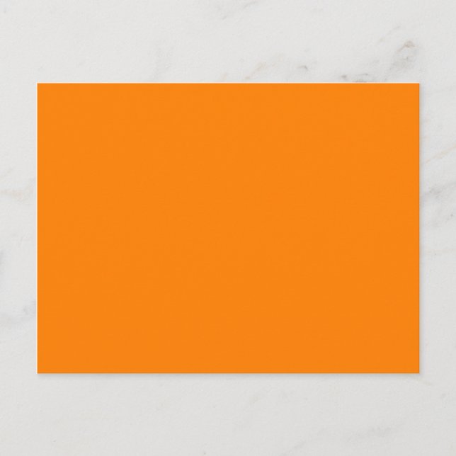 Orange template to personalized pictures and text postcard (Front)