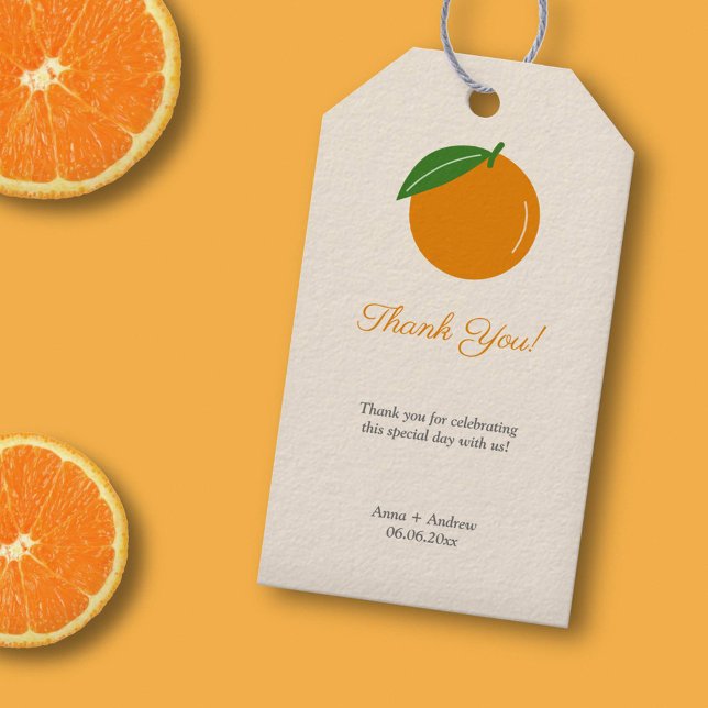 Orange Thank You Gift Tags (Orange Thank You Gift Tags)