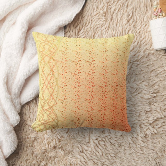Orange Throw Pillow (Blanket)