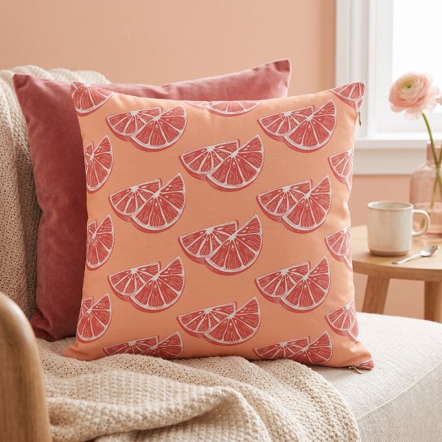 Orange Throw Pillow (Creator Uploaded)