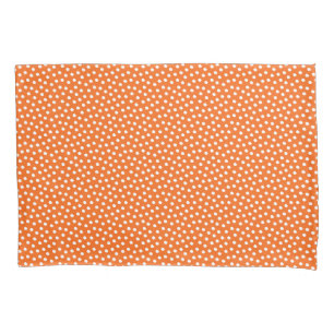 Orange Tiger Coloured Watercolor Dots Pillow Case