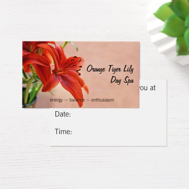 Orange Tiger Lily Close Up Photograph Appointment  (Desk)