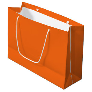 Orange Tiger Solid Color Large Gift Bag