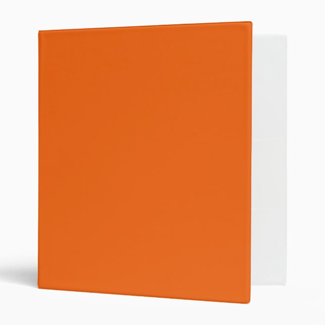 Orange Tiger Solid Colour Binder (Front/Inside)