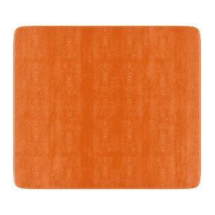 Orange Tiger Solid Colour Cutting Board
