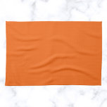 Orange Tiger Solid Colour Kitchen Towel<br><div class="desc">Orange Tiger Solid Colour. This bold and energetic hue captures the spirit of vibrancy and excitement. It's an intense, almost electric orange with just the right amount of warmth and brightness. Its boldness makes it a standout colour that is sure to capture attention. This dynamic hue works beautifully with a...</div>