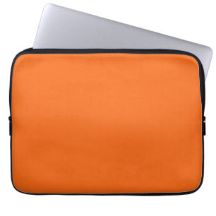 Orange Tiger Solid Colour Laptop Sleeve