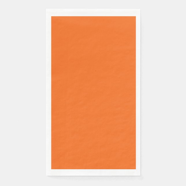 Orange Tiger Solid Colour Napkin (Front)