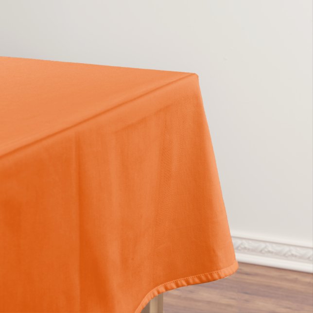 Orange Tiger Solid Colour Tablecloth (In Situ)