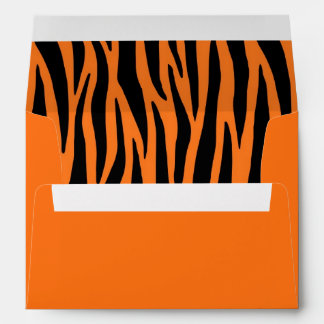 Orange Tiger / Zebra Stripes Envelopes