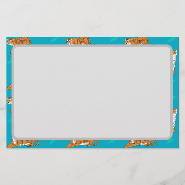 Orange Tigers Stationery (Front)