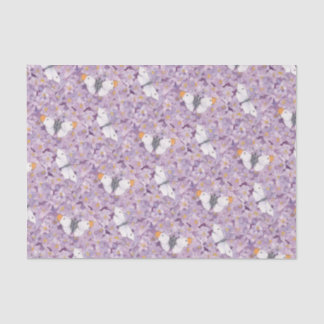 Orange Tip Butterflies on Lavender Flowers Tissue Paper
