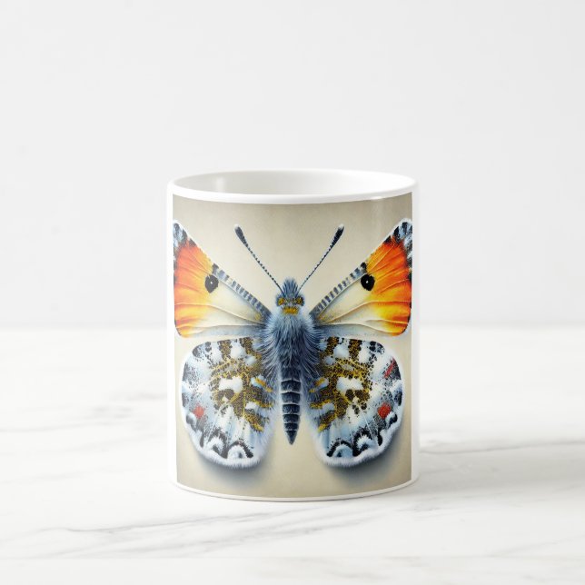 Orange Tip Butterfly 300724IREF201 - Watercolor Coffee Mug (Center)