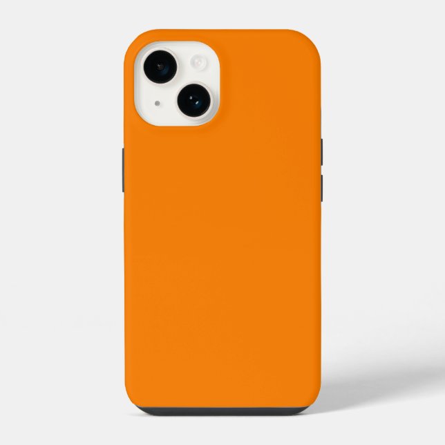Orange Tough iPhone 14 Case (Back)