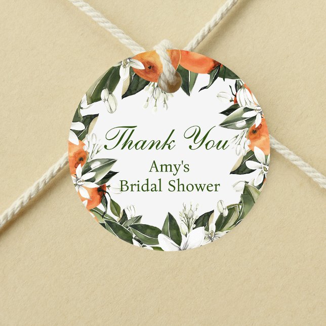 Orange Tournesol Principal Préféré Étiquette (Créateur téléchargé)