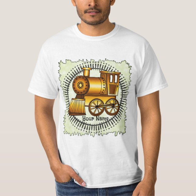 Orange Train t-shirt (Front)