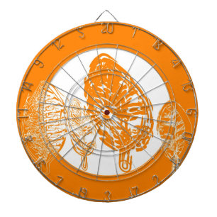 Orange tree (leaves) dartboard