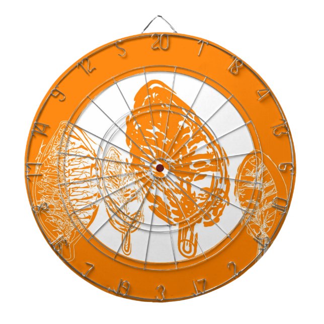 Orange tree (leaves) dartboard (Front)