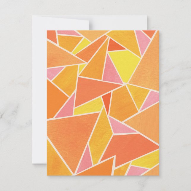 Orange Triangles Card (Front)