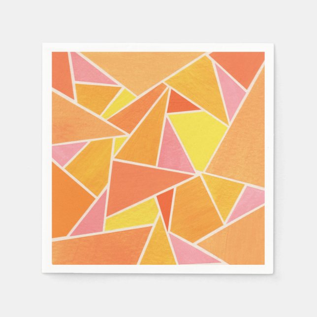Orange Triangles Napkin (Front)