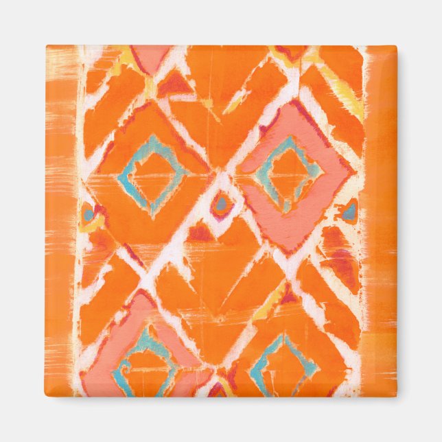 Orange Tribal II Magnet (Front)