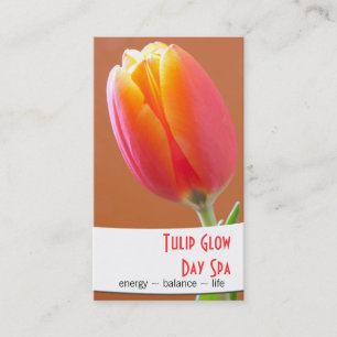 Orange Tulip Close Up Photo Appointment Card