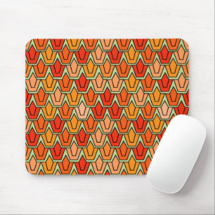 Orange Tulip Field Mouse Pad