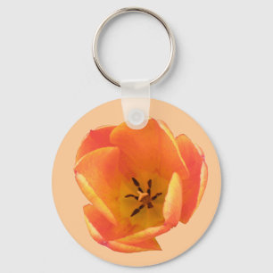Orange Tulip Keychain