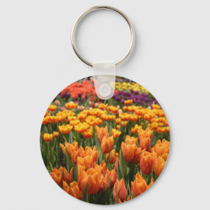 Orange Tulip Keychain