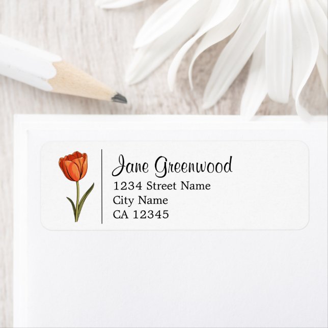 Orange Tulip Name And Address (Insitu)