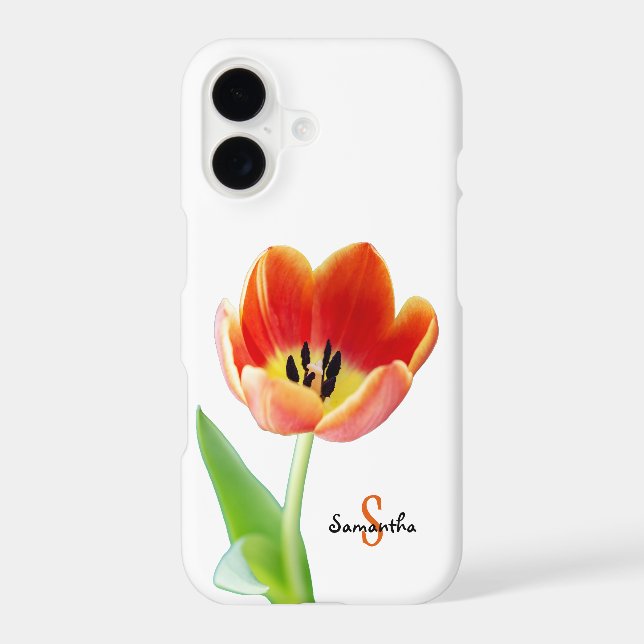 Orange Tulip Phone case (Back)