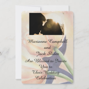 ORANGE TULIPS FAIRE-PART DE MARIAGE PERSONNALISABL