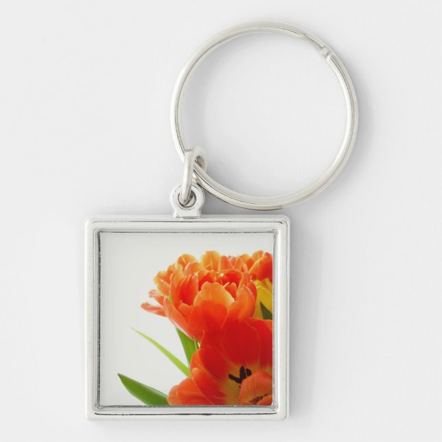 Orange Tulips Key Chain (Front)