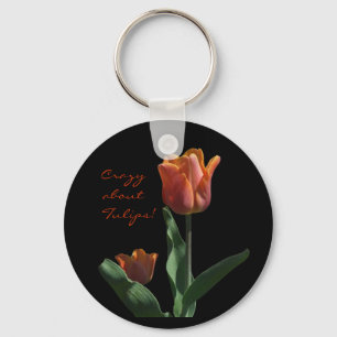 Orange Tulips Keychain
